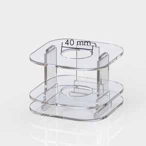 응원봉 거치대 전시 랙 정리대 투명 스탠드, A형 투명 (홀 40mm)