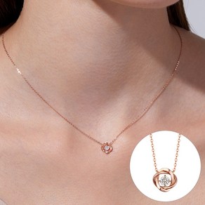 로즈몽 홀리데이 14K 목걸이(1부다이아몬드) RS1197