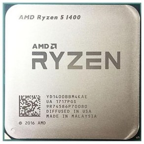 AMD Ryzen 5 1400 CPU는 4코어 8스레드 데스크탑 프로세서 3.2GHz 8M 65W 소켓 AM4를 사용했습니다.