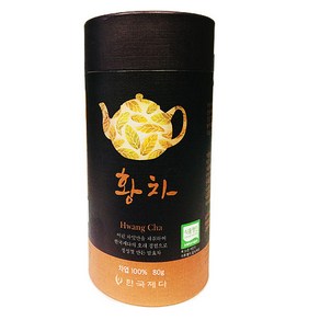 한국제다 황차 80g 국내산 발효차 전통차, 1개, 1개입