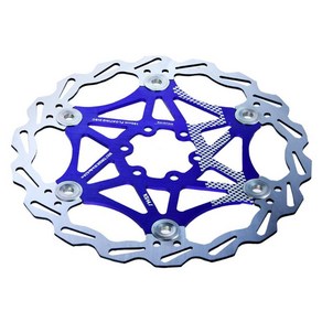 프리미엄 디스크 브레이크 로터 바이크 플로팅 브레이크, 블루, 스테인레스 스틸, 1개