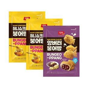 양반 허니슈크림 붕어빵 300g x 2봉 + 앙버터 붕어빵 300g, 1개