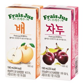 일화 프레주 드링크 190ml 배 24팩+자두 24팩, 48개