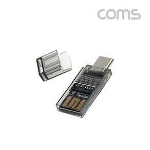 Coms [IF784] Coms USB 3.1(Type C) 카드리더기(TF 메모리 카드(Mico SD) / USB 2.0 Type A) / USB 카드리더 겸용, 본상품선택, 1개