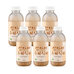 연자매 수제 무라벨 전통식혜맛 그대로, 500ml, 6개