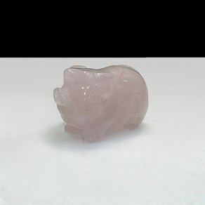 천연석 관상용 장미석 로즈쿼츠 돼지 25g h2.5×3.5cm