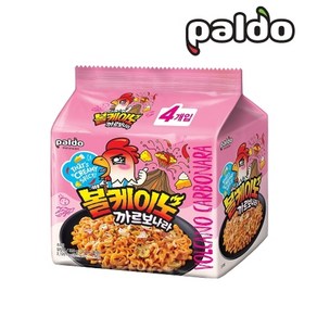 팔도 [팔도]볼케이노 까르보나라 볶음면(4개입), 130g, 4개