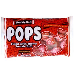 투시 투씨 팝스 롤 체리 사탕 캔디 Tootsie Pops 270g, 1개