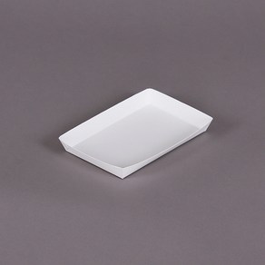 [소량] 5호 무지흰색 종이트레이접시, 100개