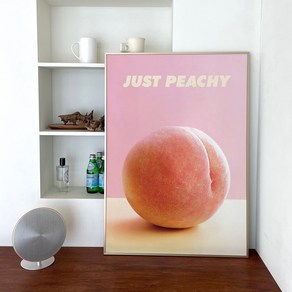 JUST PEACHY 복숭아 인테리어 그림 액자 포스터, 01. A4, 01. 포스터만