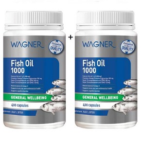 와그너 피쉬 오일 오메가3 1000mg 400 Capsules Wagne Fish Oil 1000 400 Capsules, 2개, 400정