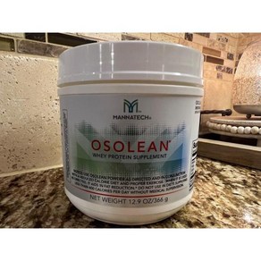 Mannatech 단백질 파우더 OsoLean 캐니스터 365.7g13온스, 1개, 366g