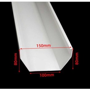 처마물받이 빗물받이 낙수관 물받이 오수받이 지붕 거터 한옥, 160mm 커넥터, 1개