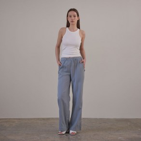 38컴온커먼 Line String Banding Pants (Fog Blue)