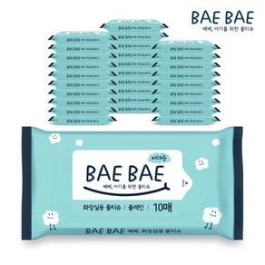 BAEBAE(베베) 아기물티슈 비데용 10매 30팩, 30개, 36g