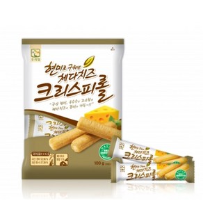 [우리밀] 현미로 구운 체다치즈 크리스피롤, 100g, 10개