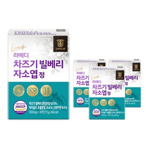 라메디 고농축 차즈기 추출물 빌베리 눈 자소엽 캡슐, 4개, 15g