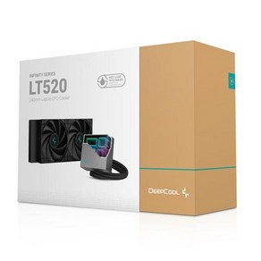 CPU쿨러 컴퓨터쿨러 호환 Deepcool LT520 워터 통합 액체 라디에이터 PWM 냉각 선풍기 인텔 1200 115X AMD AM5 AM4 240mm 120mm, 1) LT520