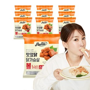 맛있닭 닭가슴살볼 스파이시, 100g, 10개