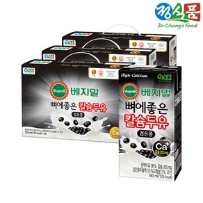 [eTV]베지밀 뼈에좋은 칼슘 두유 검은콩 190mlx72팩, 190ml, 72개