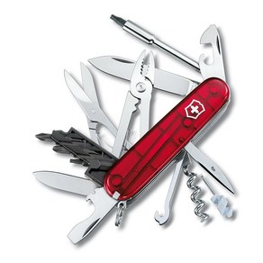 VICTORINOX (빅토리 녹스) 사이버툴 M 스위스 아미 나이프 다기능 칼 DIY 정밀드라이버세트 PC 분해 공구 세트 32기능을 탑재한 스위스제 멀티툴 1.7725.T