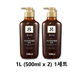 려 흑운 모근강화 볼륨케어 샴푸, 1L, 1세트