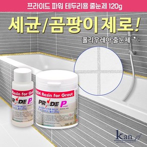 칸 줄눈코팅 벽및 변기 욕조테두리용 120g 루나 화이트실버, 1개