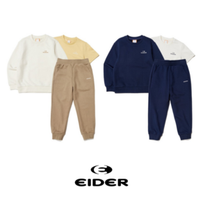 [백화점 매장판] 아이더 키즈 EIDER 유아 키즈 여아 남아 공용 등원복 등원룩 등교룩 상하복 상하세트 [맨투맨+반팔+롱팬츠]