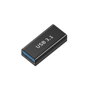 [티테크놀로지] [AF-CF] USB-A 3.0 to Type-C F/F 변환젠더 T-USB3-AFCF [블랙], 1개