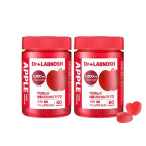 닥터랩노쉬 애플사이다비니거 구미 사과맛 60정, 210g, 2개