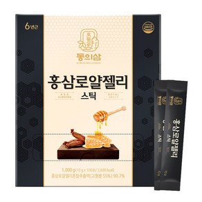 동의삼 홍삼근 홍미삼 로얄젤리 홍삼로얄젤리스틱 10g x 100포, 동의삼 홍삼로얄젤리스틱 100포 10g x 100포, 100개