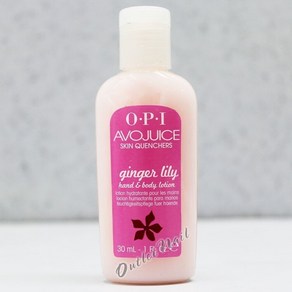 OPI 아보주스 생강 백합 스킨 퀀처 핸드 & 바디 미니 샘플 로션 30mL 1oz, 1개