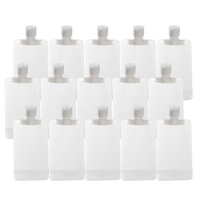 27리빙 여행용 깔끔한 소분 파우치, 100ml, 15개