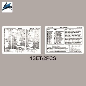 노트북 단축키 윈도우 참조 스티커, 30F=2매/가방