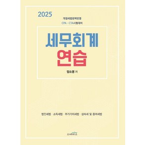 2025 세무회계 연습:법인세법 소득세법 부가가치세법 상속세 및 증여세법, 2025 세무회계 연습, 양소영(저), 스케치스