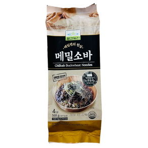 칠갑농산 메밀소바 4인분, 5개, 568g