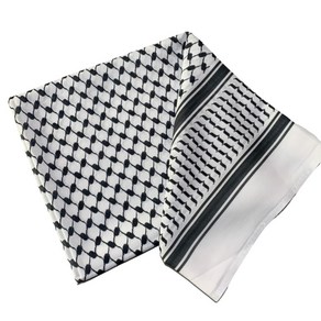 전술적으로 성인 아랍 스카프 다중 목적 Jacquard Pattern Keffiyeh Headscarf 중동 스타일 종교 스카프