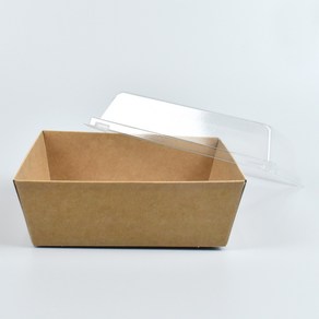 크라프트 샌드위치 포장 용기 DRP-36 종이 도시락 트레이, 1세트, 100개입