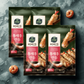 비비고 통새우만두 군만두 200g x4