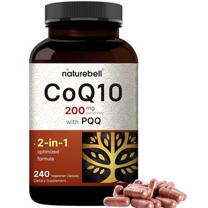 네이처벨 PQQ 코큐텐 200mg 240정, Coq10 200mg, PQQ 포함, 1개