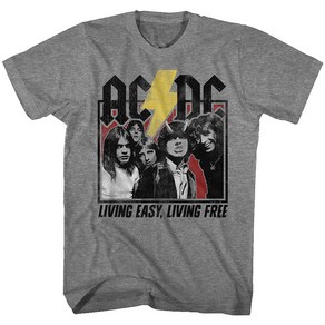 ROCKPANDA Living Easy Fee ACDC 반팔티