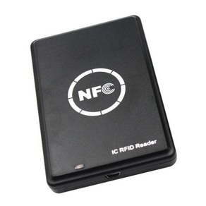 IC RFID 카드 판독기 RFID 복사기 복사기 NFC 스마트 카드 판독기 작가 13.56MHz 암호화된 프로그래머, 검은색, 1개