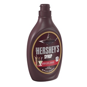 HERSHEY'S SPECIAL DARK Mildly Sweet Chocolate Syup Bottle 22 oz 허쉬 스페셜 다크 약간 달콤한 초콜릿 시럽 병 22온스, 623g, 1개