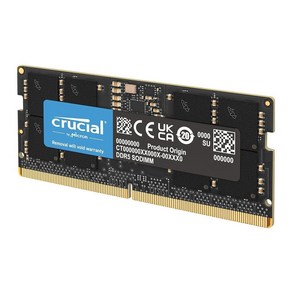 Cucial RAM 32GB 키트 2x16GB DDR5 5600MHz 또는 5200MHz 또는 4800MHz 노트북 메모, 1개, 4800MHz -16GB