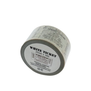 빈티지 마스킹 테이프 WHITE TICKET 25mm x 10m