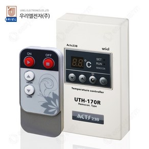 우리엘 디지털 온도조절기 UTH-170R 전기필름난방 복사패널 판넬 난방조절기 전기난방조절기 4kW, UTH-260