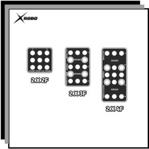 엑스로보 PCB 프레임( Fame 2x2 2x3 2x4 ), 2 x 3F