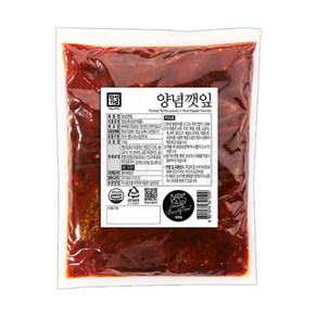 [본사직영/한성기업] 양념깻잎 1kg, 1개