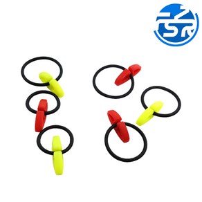 바늘걸이3pcs 훅키퍼 고리 훅스토퍼 릴낚시대 민장대 채비, 1세트, 바늘걸이3pcs(레드), 3개입