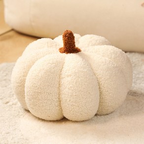 크리에이티브 소파 리빙 쿠션 호박 쿠션 실내 뽀글이 장난감 장식품 진열대 쿠션, 화이트